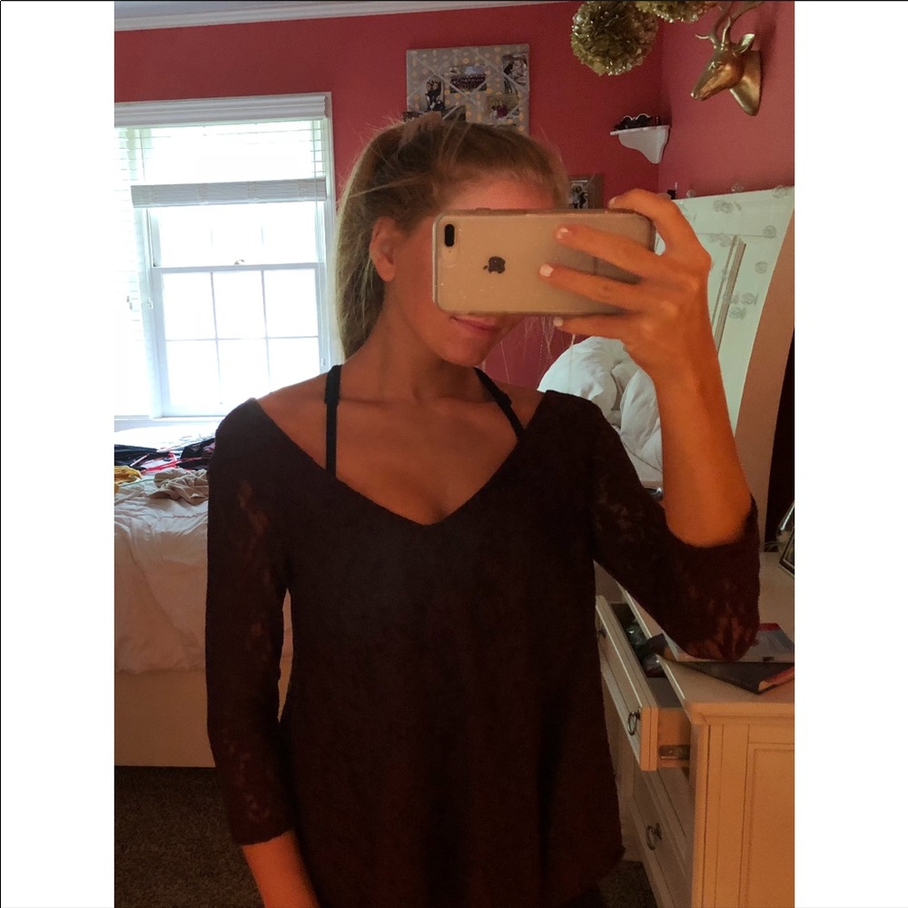 Almost* off the shoulder floral top